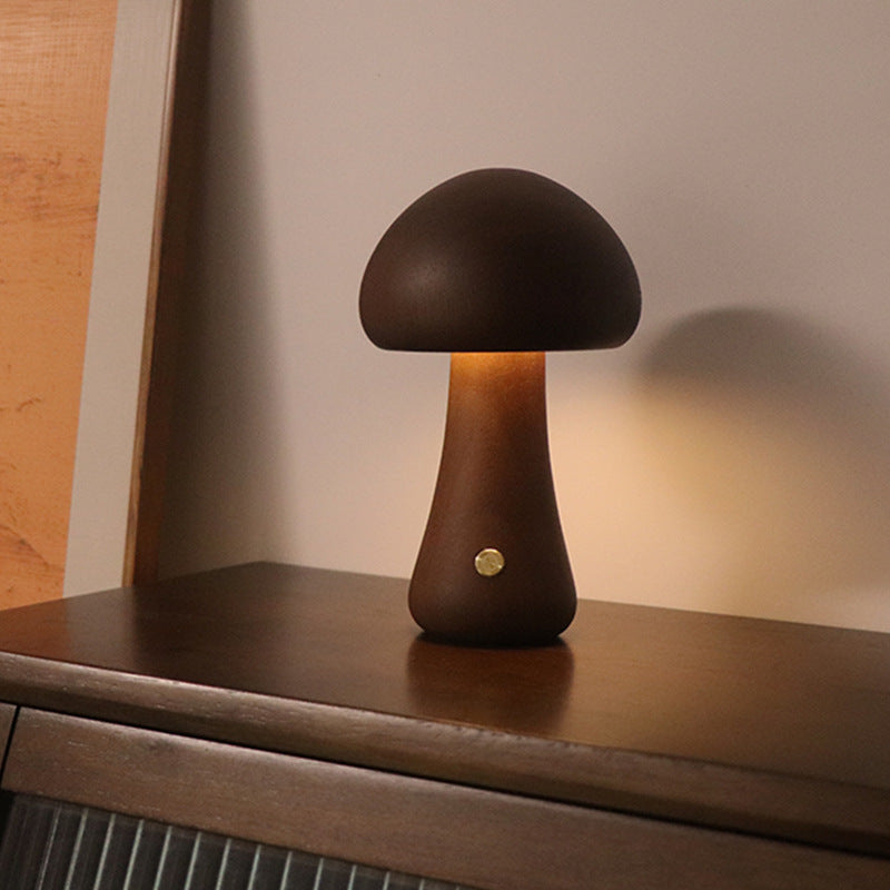 Wooden Mushroom Nightlight