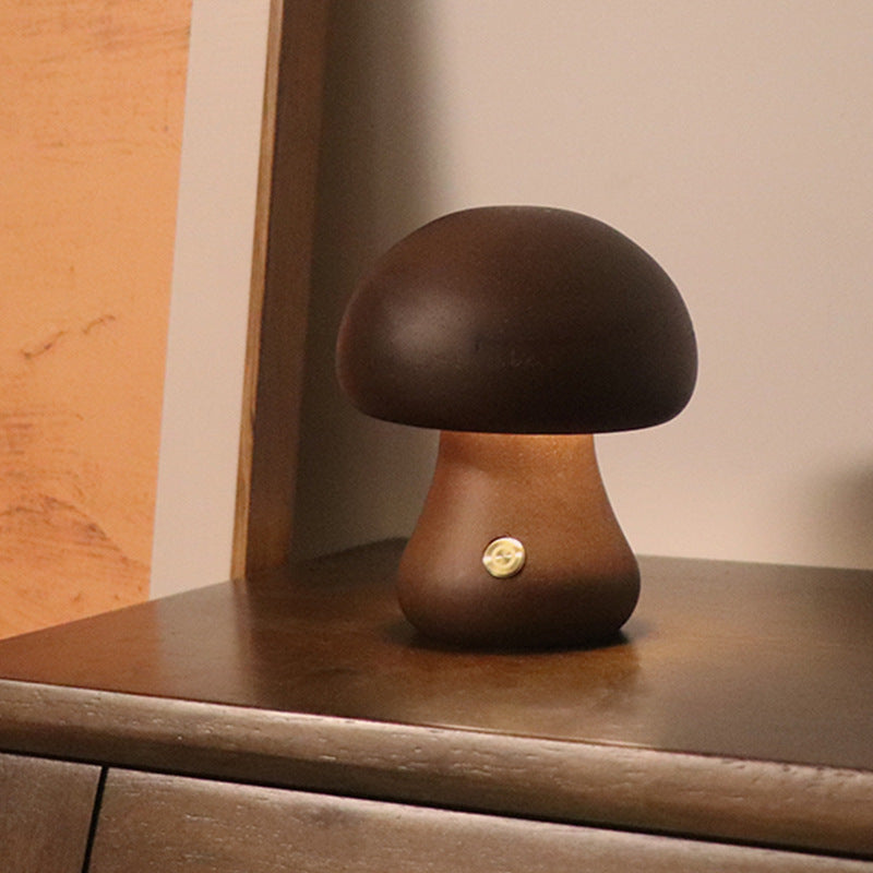 Wooden Mushroom Nightlight