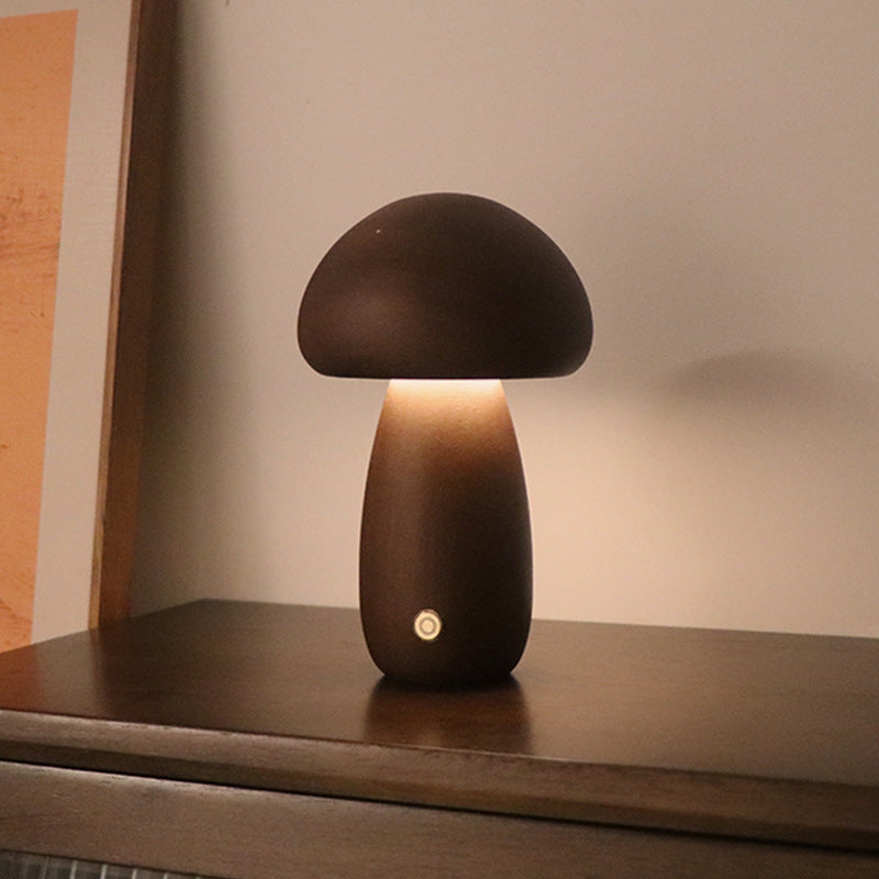 Wooden Mushroom Nightlight