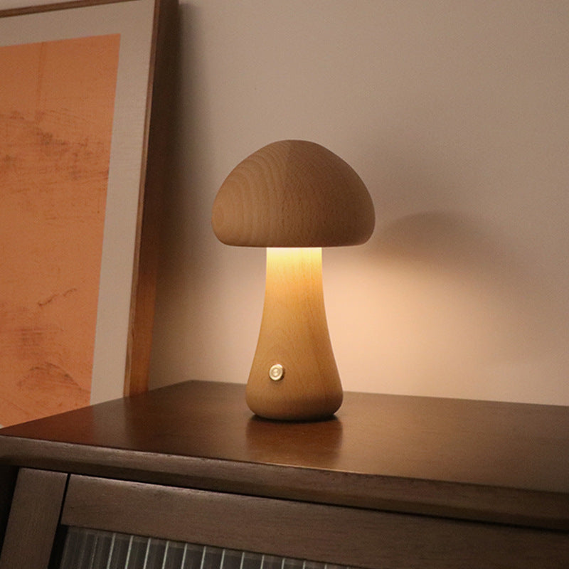 Wooden Mushroom Nightlight