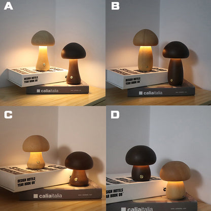 Wooden Mushroom Nightlight